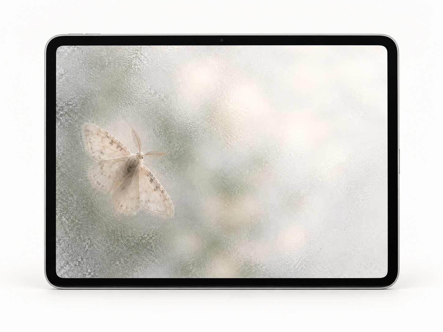 Moonwhite Moth · iPad wallpaper preview