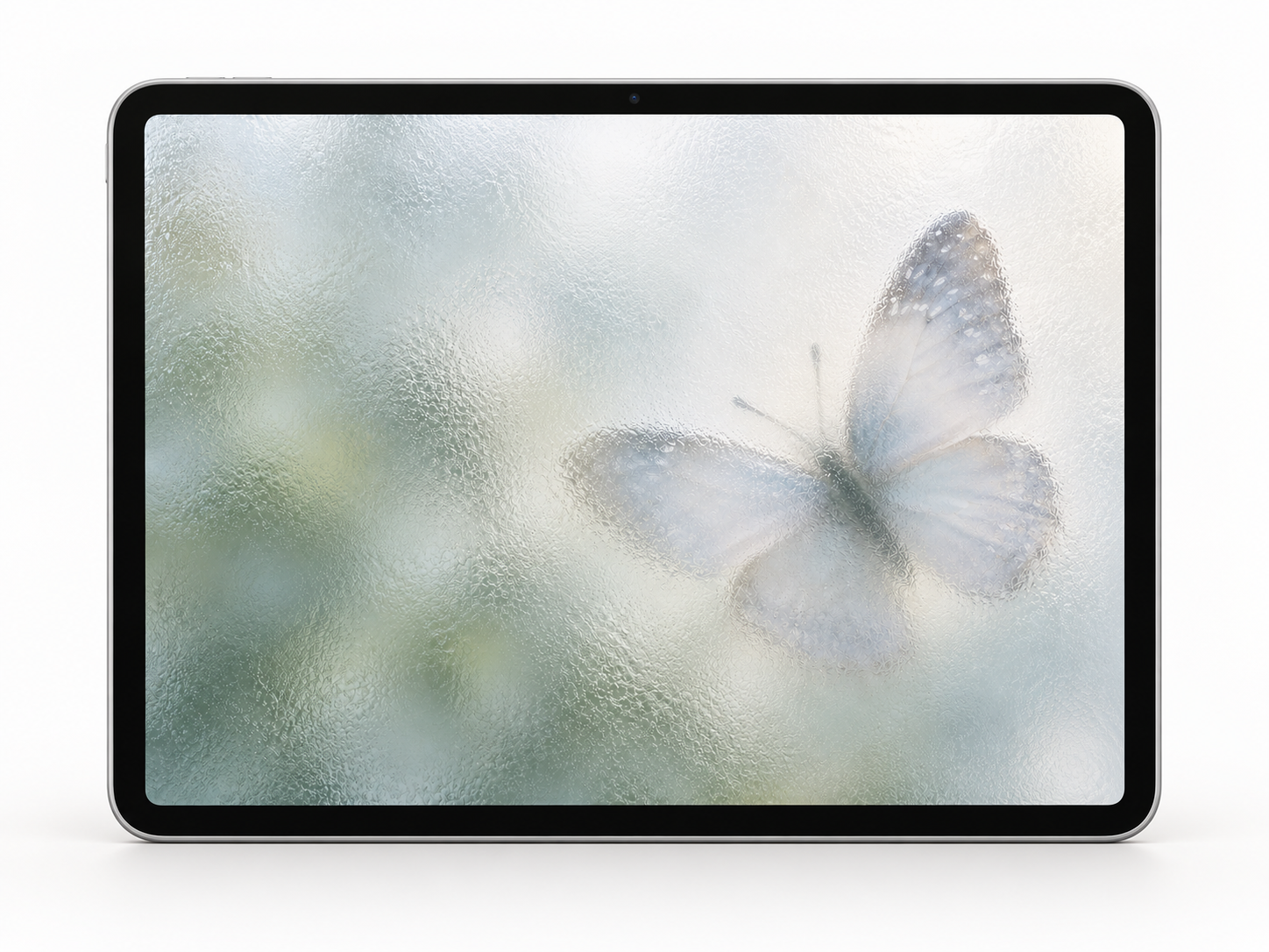 Pale Sage Butterfly · iPad wallpaper preview