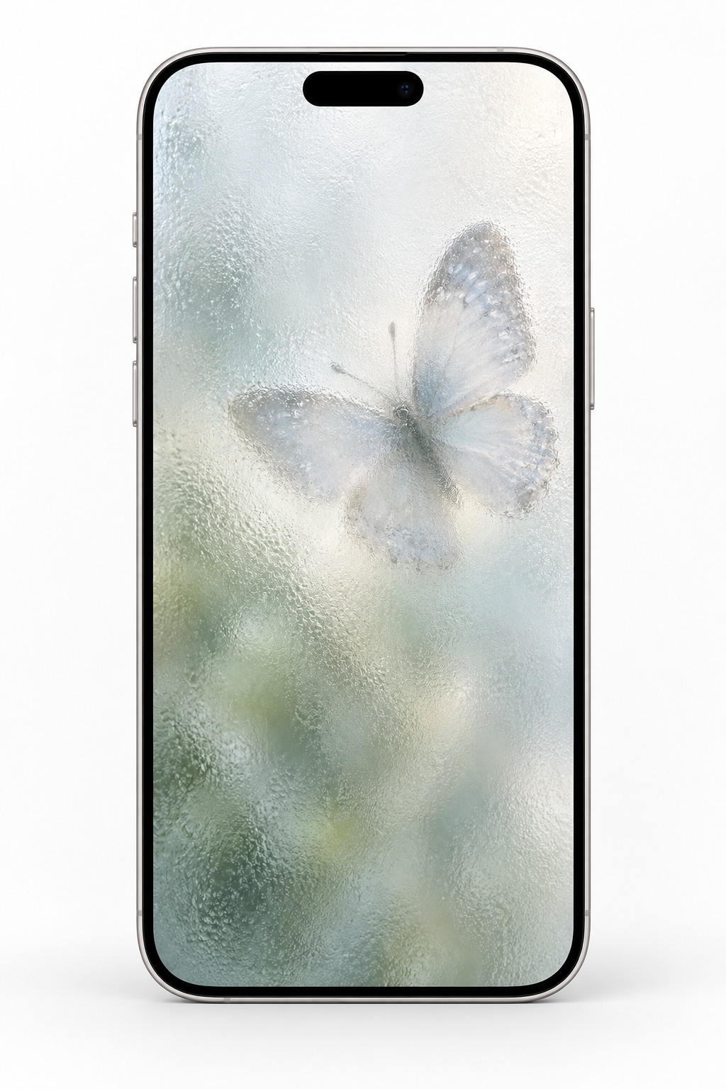 Pale Sage Butterfly · Phone wallpaper preview